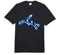 Noroeste del Pacífico Orca Ballena Nativo Americano Indio Comfort Colors Adult Heavyweight T-Shirt