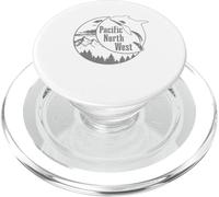 Noroeste del Pacífico PNW Orca Ballena Oregón Washington PopSockets PopGrip para MagSafe