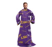 NOROESTE NCAA LSU - Luisiana ST. Toss Silk Touch - Manta cσmoda con mangas, 48 ??x 71 pulgadas