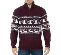NOROZE Hombres Jersey de Navidad Novedad Isla Justa Suéter Chompa Fornido Tejer Navidad Jerséispara Mujeres Unisex Pull-Over