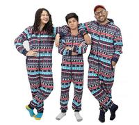 NOROZE Navidad Onesie Emparejamiento Familiar Prendas de Dormir Vacaciones Pijama de Una Pieza Regalos para Hombres, Mujeres, niños, niñas, Mono Loungewear
