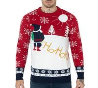 NOROZE Unisex Mens Ugly Naughty Knitted Christmas Jumper UK Size S-3XL