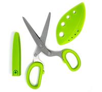 Norpro Stainless Steel Triple Blade Herb Scissors Garnish Snips Kitchen Shears