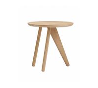 NORR11 Mesa auxiliar Fin Ø40 cm Natural oak