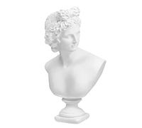 Norrclp Estatua griega de Apolo, busto romano clásico, escultura de mitología griega para decoración del hogar, 32 cm