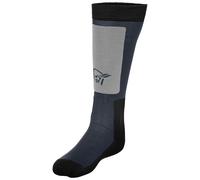 Norrona - Calcetines de esquí - Lofoten Mid MerinoUll Long Socks Cool Black de Lana - Talla 40-42 - Negro Negro 40-42
