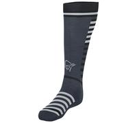 Norrona - Lyngen Light MerinoUll Long Socks Cool Black de Lana - Talla 43-45 - Negro Negro 43-45