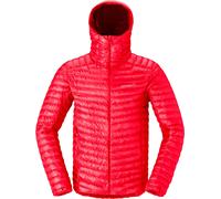 Norrona - Marcas - Trollveggen Down800 Super Light Hood M Flame Scarlet - Talla L - Rojo Rojo L
