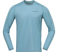 Norrona - Ropa de senderismo - Falketind Equaliserull Long Sleeve M Trooper de Lana - Talla S - Azul Azul S