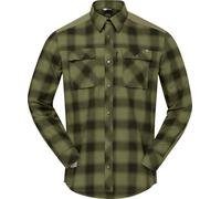 Norrona - Ropa de senderismo - Femund Flannel Shirt M'S Rosin de Lana - Talla S - Verde Verde S