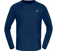 Norrona - Ropa de senderismo - Femund PureUll Long Sleeve M Indigo Night de Lana - Talla L - Azul marino Azul marino L