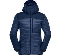 Norrona - Ropa de senderismo mujer - Falketind Down750 Zip Hood W Indigo Night para Mujer - Talla L - Azul marino Azul marino L