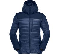 Norrona - Ropa de senderismo mujer - Falketind Down750 Zip Hood W Indigo Night para Mujer - Talla S - Azul marino Azul marino S