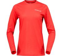 Norrona - Ropa de senderismo mujer - Falketind EqualiserUll Long Sleeve W Paprika Red para Mujer de Lana - Talla S - Rojo Rojo S