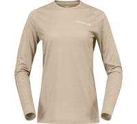 Norrona - Ropa de senderismo mujer - Falketind Equaliserull Long Sleeve W Pure Cashmere para Mujer de Lana - Talla S - Beige Beige S