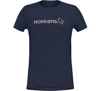 Norrona - Ropa interior térmica mujer - Falketind Equaliser Merino T-Shirt W'S Indigo Night para Mujer de Lana - Talla XS - Azul marino Azul marino XS