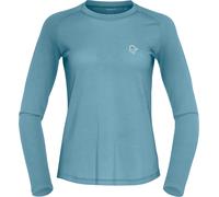 Norrona - Ropa interior térmica mujer - Femund Pureull Long Sleeve W Trooper para Mujer de Lana - Talla S - Azul Azul S