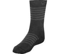 Norrona - Ropa MTB - Falketind Light Weight Merino Socks Caviar Black de Lana - Talla 43-45 - Negro Negro 43-45
