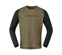 Norrona - Ropa MTB - Fjora Equaliser Lightweight Long Sleeve M'S Olive Night - Talla L - Caqui Caqui L