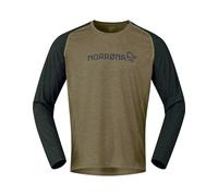 Norrona - Ropa MTB - Fjora Equaliser Lightweight Long Sleeve M'S Olive Night - Talla S - Caqui Caqui S