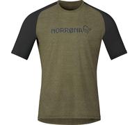 Norrona - Ropa MTB - Fjora Equaliser Lightweight T-Shirt M'S Olive Night - Talla M - Caqui Caqui M
