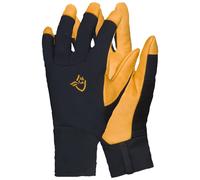 Norrona - Ropa para esquí de travesía - Lyngen Windstopper Leather Gloves Caviar Black de Cuero - Talla M - Negro Negro M
