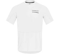 Norrona - Ropa para trail running - Senja Equaliser Lightweight T-Shirt M'S Snow White de Lana - Talla S - Blanco Blanco S