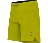 Norrona - Ropa para trail running - Senja Flex1 9" Shorts M Golden Lime - Talla L - Amarillo Amarillo L