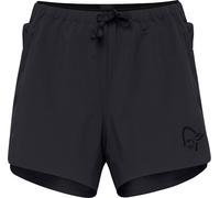 Norrona - Ropa trail running mujer - Senja Flex1 4" Shorts W Caviar Black para Mujer - Talla M - Negro Negro M