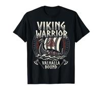Norse Viking Mythology Warrior Runes Valhalla Odin Raven Camiseta