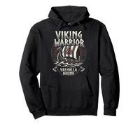 Norse Viking Mythology Warrior Runes Valhalla Odin Raven Sudadera con Capucha