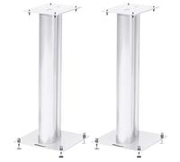 Norstone Soporte para Altavoces Stylum, Estable, de Metal, soporta hasta 50 kg, Precio por par (lápiz 2 (60 cm), Color Blanco Mate