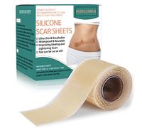 Norsumkn Cinta de silicona para cicatrices de 1.6 x 60 pulgadas, hoja de silicona reutilizable para tratamiento de cicatrices, eliminación de estrías, tatuajes, eliminación de cicatrices sin dolor