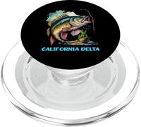 Norte de California Delta CA Viaje de Pesca Fisher Flyfishing PopSockets PopGrip para MagSafe
