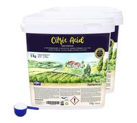 NORTEMBIO Ácido Cítrico 100% Puro Pack 2 x 5Kg | Quitamanchas, Desodorizador y Blanqueante | Multiusos para Limpieza | E-Book Incluido | Sin aditivo