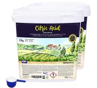 Nortembio Ácido Cítrico 2 x 5 kg (10 kg) - Ácido Cítrico Anhidro Concentrado 100 % Puro Certificado - Limpieza Doméstica Multiusos - eBook Incluido