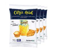 NORTEMBIO Ácido Cítrico Alimentario 100% Puro Pack 4 x 500g | Apto para vegetarianos, veganos y celíacos | E-Book Incluido