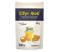 Nortembio Ácido Cítrico Alimentario 850 g 100% Puro, Origen Natural, Sin OGM, Conservante y Acidulante para Cocina, Repostería, Mermeladas y Queso Casero + Recetario Gratis