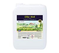 Nortembio Ácido Cítrico Ecológico 10 L. Líquido Concentrado 100 % Puro Certificado - Insumo para Producción Ecológica - Limpieza Doméstica Multiusos - Sin OGM - E-Book Incluido