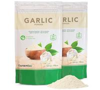Nortembio Ajo en Polvo 2 x 500 g - Ajo Molido Natural sin Aditivos ni Conservantes - Condimento Gourmet para Carnes, Pescados, Guisos, Salsas y Adobos - Vegano y Sin Gluten - Ebook recetas gratuito