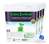 Nortembio Bicarbonato de Sodio Ecológico 4x6 Kg. Origen 100% Natural. Bicarbonato Sódico Sin Aluminio. Quitamanchas, Desodorizador y Blanqueante. Bicarbonato para Limpieza con e-Book Incluido.