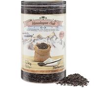 Nortembio Sal Negra del Himalaya Kala Namak 1,4 Kg Gruesa Sabor Huevo Frito Sal Gourmet Natural Sin Refinar Vegana - Ideal para Cocina acompañar tus Platos y Condimentar