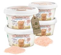 Nortembio Sal Rosa del Himalaya 2 x 200 g Fina + 2 x 200 g Extrafina, Origen Pakistán Sal Mineral Natural sin Refinar para Uso Culinario. Gratis eBook con Recetas!