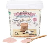 Nortembio Sal Rosa del Himalaya 3 kg Extra Fina (0,5-1 mm) Origen Pakistán Sal Mineral Natural sin Refinar para Uso Culinario. Gratis eBook con Recetas!