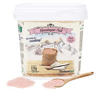 Nortembio Sal Rosa del Himalaya 3 kg Extra Fina (0,5-1 mm) Origen Pakistán Sal Mineral Natural sin Refinar para Uso Culinario + Gratis eBook con Recetas!