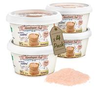 Nortembio Sal Rosa del Himalaya 4 x 200 g Extrafina (0,5-1 mm) Origen Pakistán Sal Mineral Natural sin Refinar para Uso Culinario. Gratis eBook con Recetas!