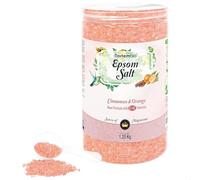 Nortembio Sales de Epsom 100% Fragancia Canela y Naranja 1,25 kg - Fuente Natural de Magnesio | Con Vitamina C y E Hidratante | Para Baños Relajantes, Spa y Cuidado de la Piel + E-Book Gratis