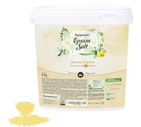 Nortembio Sales de Epsom 100% Fragancia Jazmín y Limón 6 kg - Fuente Natural de Magnesio | Con Vitamina C y E Hidratante | Para Baños Relajantes, Spa y Cuidado de la Piel + E-Book Gratis