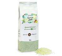 Nortembio Sales de Epsom con Aroma a Limón y Coco 700g - Sal de Magnesio Premium para Baño Relajante y Cuidado Muscular - Ideal para SPA en Casa - Origen Natural y eBook de Regalo