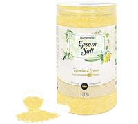 Nortembio Sales de Epsom con Fragancias 1,25 kg Sal de Magnesio Premium para Baño Relajante y Cuidado Muscular, Ideal para SPA en Casa + eBook de Regalo (Jazmín y Limón)